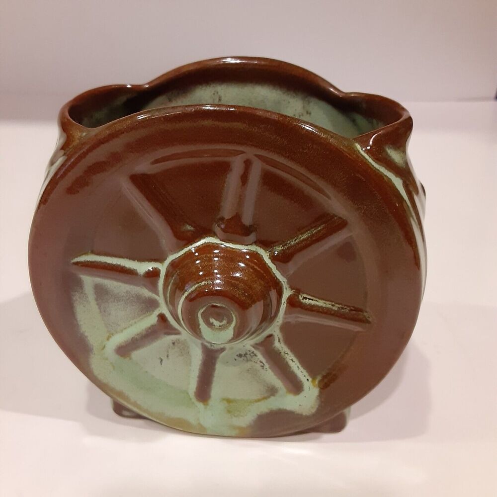 Vintage Frankoma Pottery Snail Shell Vase